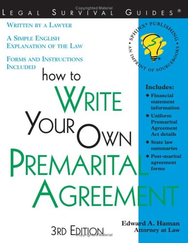 How to write your own premarital agreement Cover