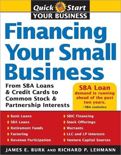 Financing your small business Cover