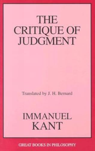 The critique of judgment Cover