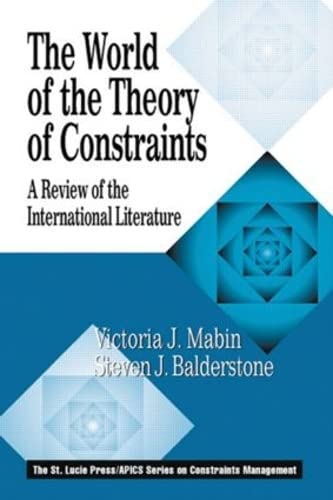 The world of the theory of constraints Cover