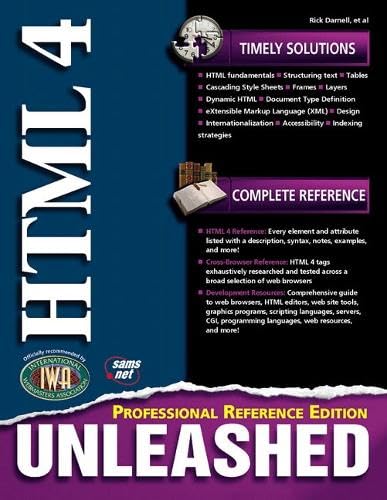 HTML 4 unleashed Cover
