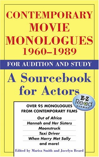 Contemporary movie monologues 1960-1989 Cover