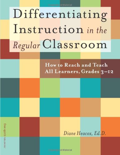Differentiating instruction in the regular classroom Cover