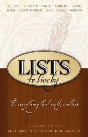 Lists to live by for everything that really matters Cover