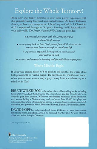 The Prayer of Jabez Bible Study Cover