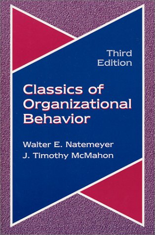 Classics of organizational behavior Cover