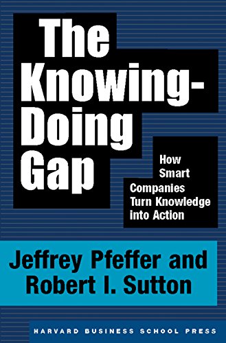 The knowing-doing gap Cover