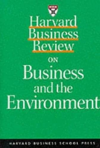 Harvard business review on business and the environment. Cover