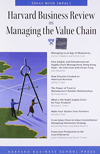 Harvard business review on managing the value chain. Cover