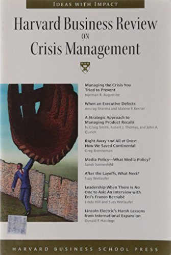 Harvard business review on crisis management. Cover