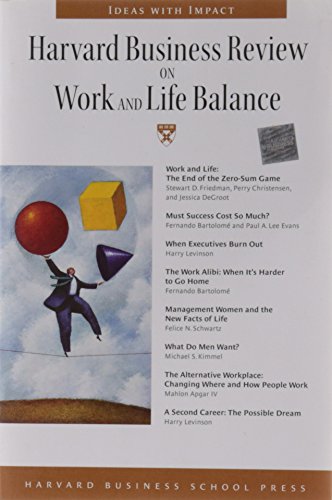 Harvard Business Review on work and life balance. Cover