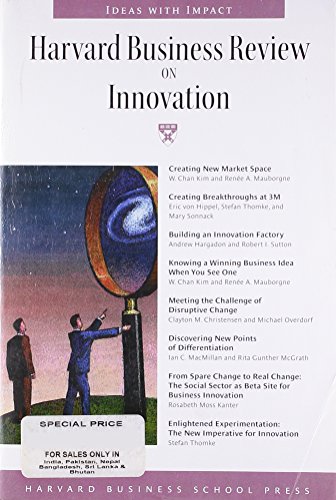 Harvard Business review on innovation Cover