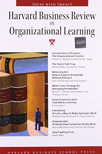 Harvard Business Review on Organizational Learning Cover