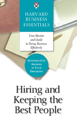 Hiring and keeping the best people. Cover