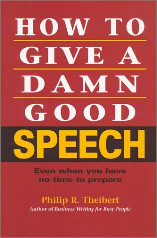 How to give a damn good speech Cover
