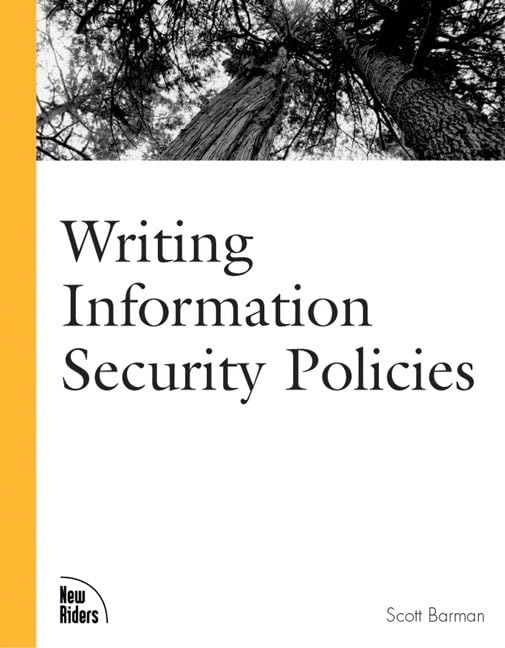 Writing Information Security Policies Cover