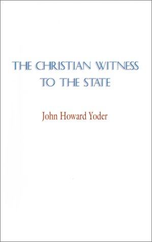 The Christian Witness to the State Cover