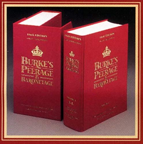 Burke's Peerage and Baronetage (106th ed) Cover