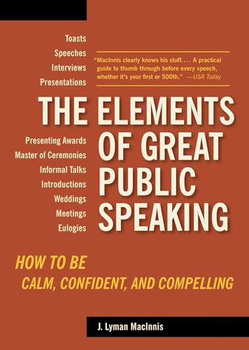 The Elements of Great Public Speaking Cover