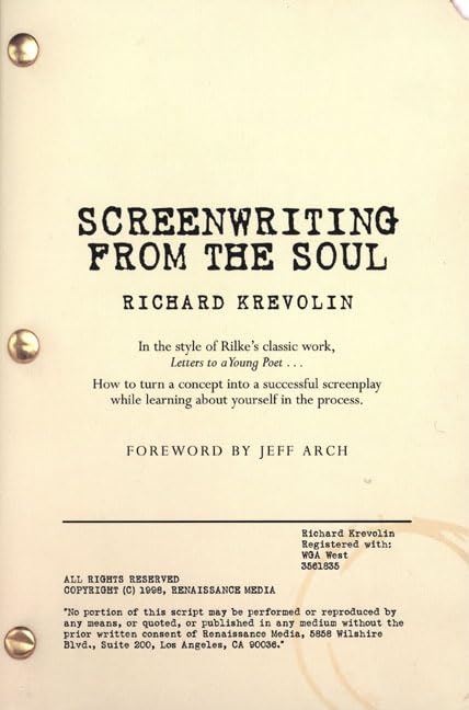 Screenwriting from the soul Cover