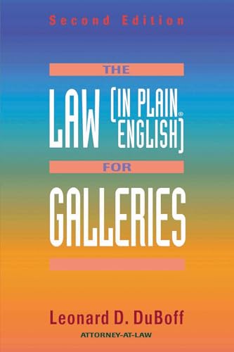 The law (in plain English) for galleries Cover