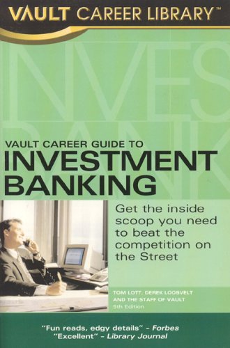 Vault career guide to investment banking Cover