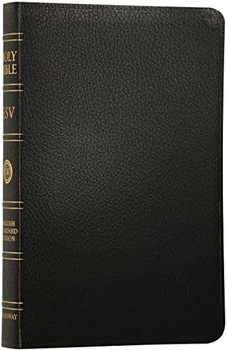 ESV Classic Reference Bible, Premium Bonded Leather, Black, Red Letter Text Cover