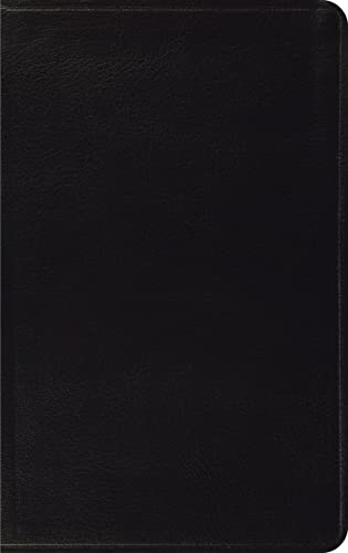 ESV Thinline Bible, Premium Bonded Leather, Black, Red Letter Text Cover