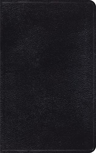 ESV Thinline Bible, Genuine Leather, Black, Red Letter Text Cover