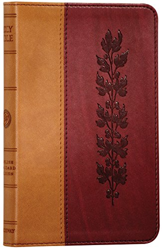 ESV Bible, Compact TruTone Edition (Tan/Burgundy, Vine Design, Red Letter) Cover