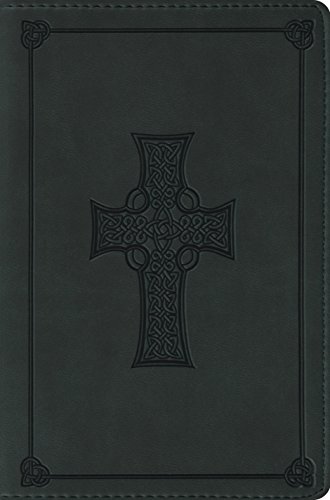 ESV Compact Bible, TruTone, Olive, Celtic Cross Design, Red Letter Text Cover