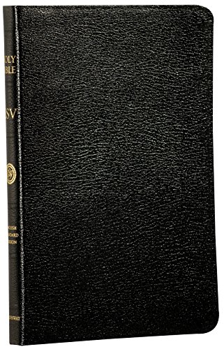 ESV Thinline Bible, Genuine Leather, Black, Black Letter Cover