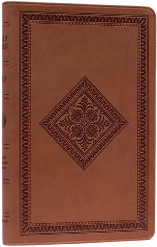 ESV Thinline Bible, TruTone, Tan, Diamond Design,  Red Letter Text Cover