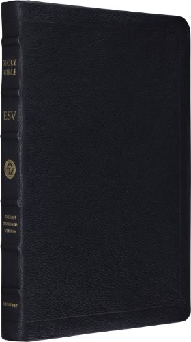 ESV Thinline Bible, Premium Calfskin Leather, Black, Black Letter Text Cover