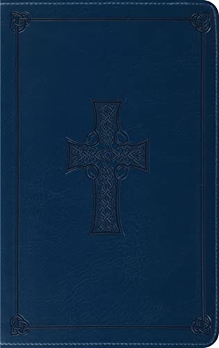 ESV Thinline Bible, TruTone, Royal Blue, Celtic Cross Design,  Red Letter Text Cover