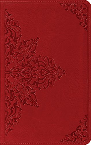 ESV Thinline Bible, TruTone, Cranberry, Filigree Design,  Red Letter Text Cover