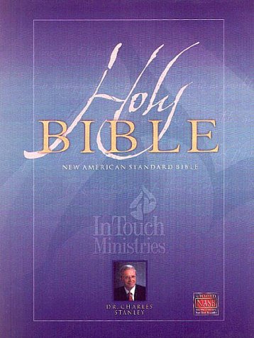 NASB Update In Touch Ministries Wide Margin Edition; Top Grain Cowhide; Black Cover