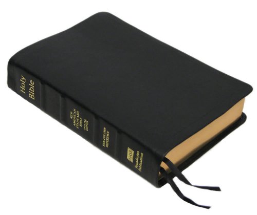 NASB Side-Column Reference Wide Margin (Black Calfskin) Cover