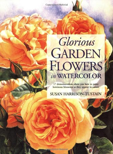 Glorious Garden Flowers in Watercolor Cover