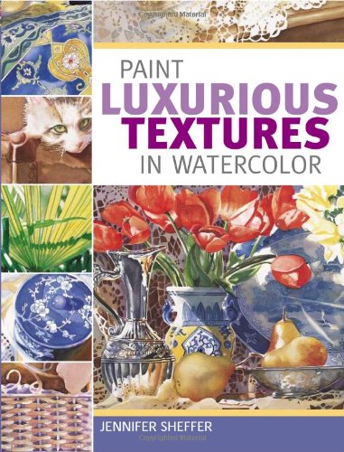 Paint luxurious textures in watercolor Cover
