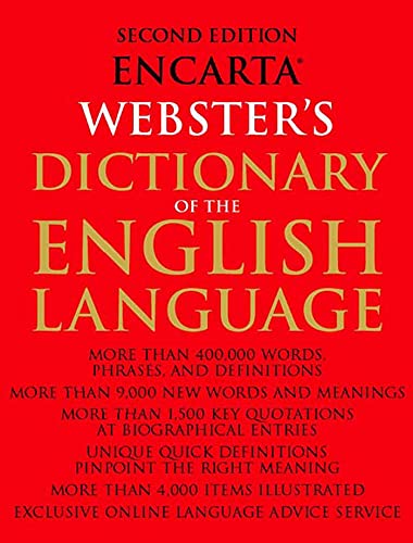 Encarta Webster's Dictionary of the English Language Cover