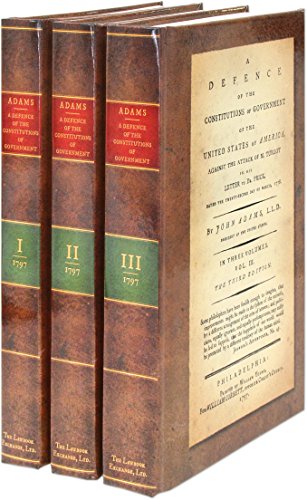 A Defence of the Constitutions of Government of the United States of America Against Attack of M. Turgot in His Letter to Dr. Price, Dated the Twenty-Second Day of March, 1778 Cover