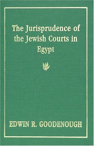 The jurisprudence of the Jewish courts in Egypt Cover