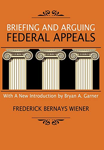 Briefing and arguing federal appeals Cover