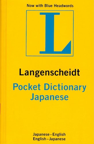 Langenscheidt's pocket Japanese dictionary Cover