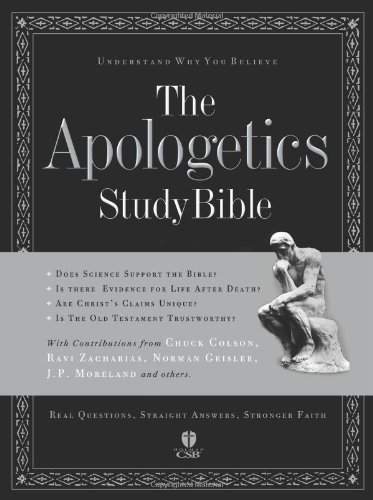 The Apologetics Study Bible (Apologetics Bible) Black Cover