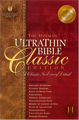 Holman Ultrathin Bible Classis Edition Cover