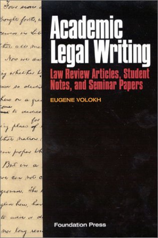 Academic legal writing Cover