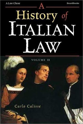 A History of Italian Law, Vol. 2 Cover