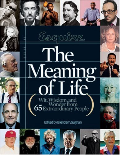 Esquire-- the meaning of life Cover